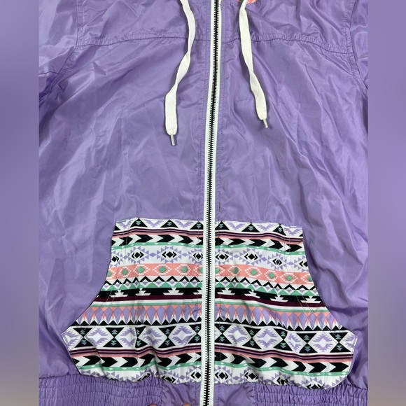 Women’s Empyre Skater Lightweight Full Zip Jacket Purple Aztec Large - Picture 3 of 5